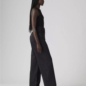 LEVIS CINCH BAGGY WOMEN'S JEANS IN BLACK size 25 31